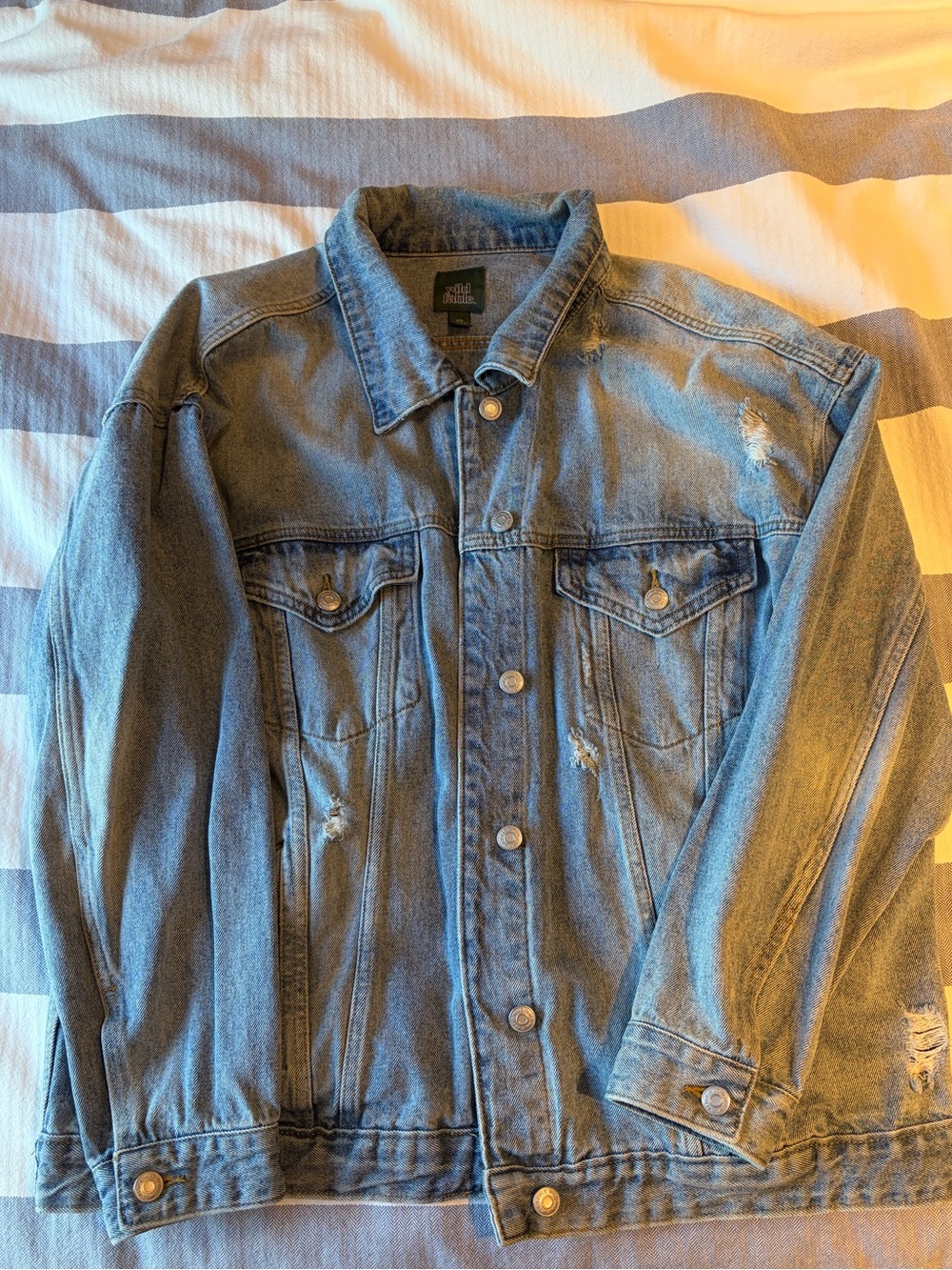 Wild Fable Distressed Jean Jacket